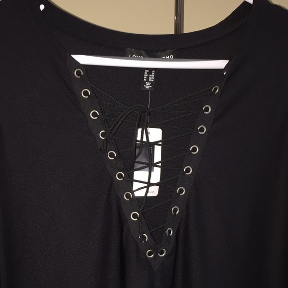 Love & Legend Black Sleeveless Top Plus Size 2X - Picture 2 of 8